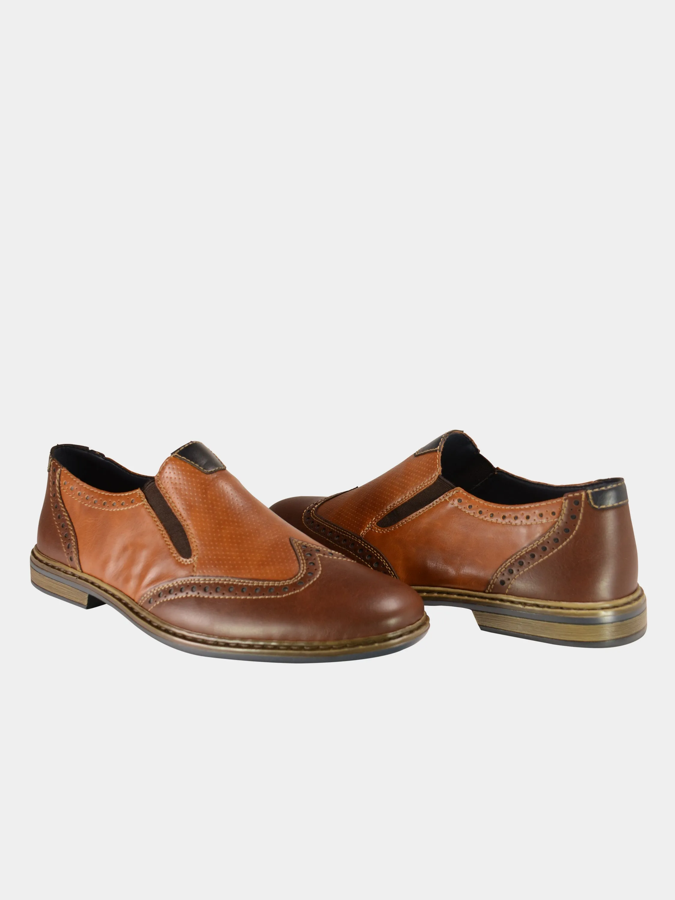 Rieker 13473 Mens Slip On Leather Shoes