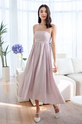 SANDER PADDED 2-WAY MAXI DRESS IN PINK