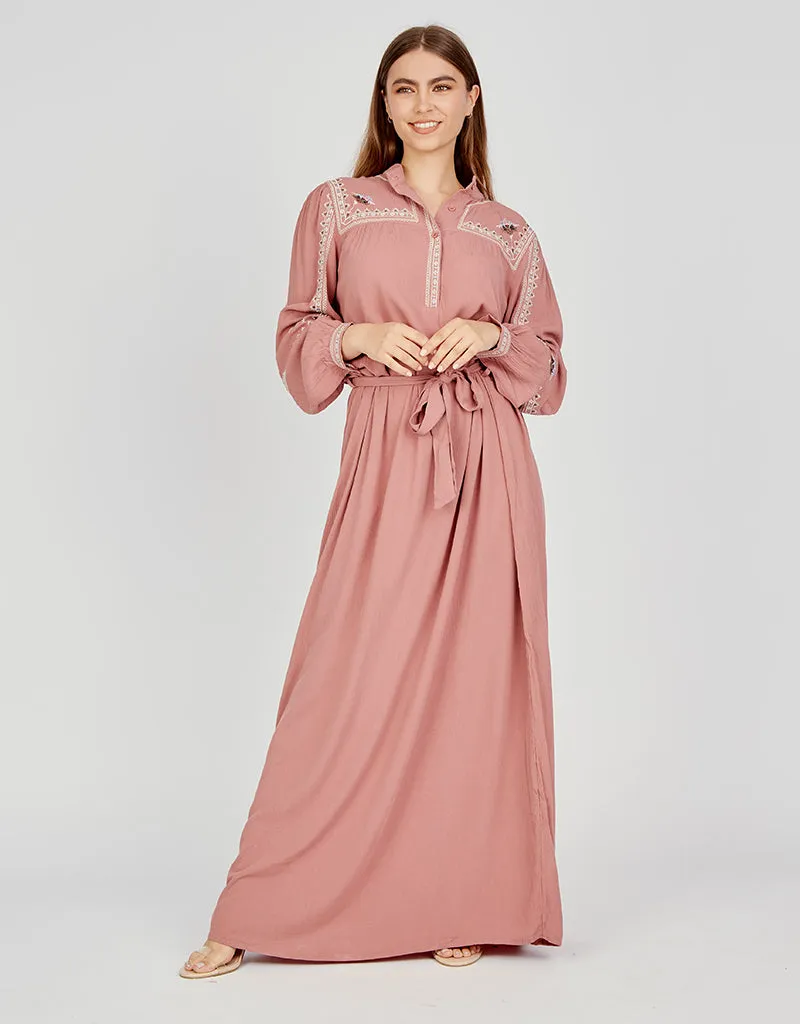 Sarayah Embroidered Maxi Dress