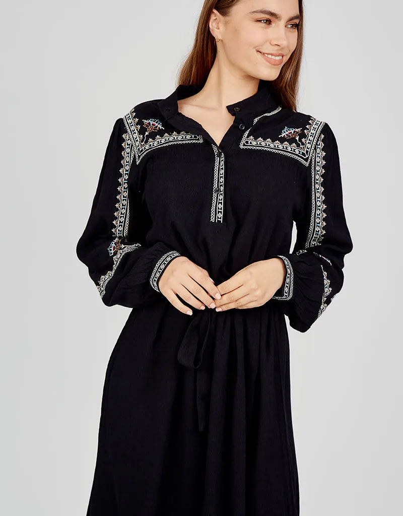 Sarayah Embroidered Maxi Dress