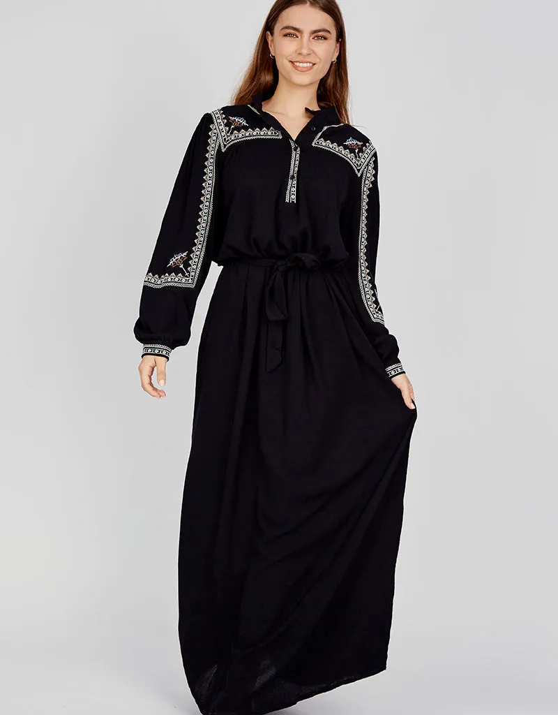 Sarayah Embroidered Maxi Dress