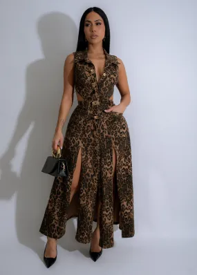 Sculpted Dream Maxi Dress Brown