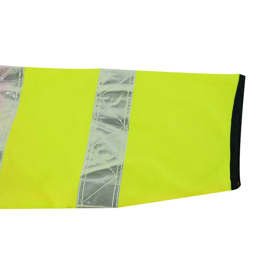 SMASYS Class 3 High Vis Vest PVC Reflective Strips Safety Vest for Men(LB-VS068)