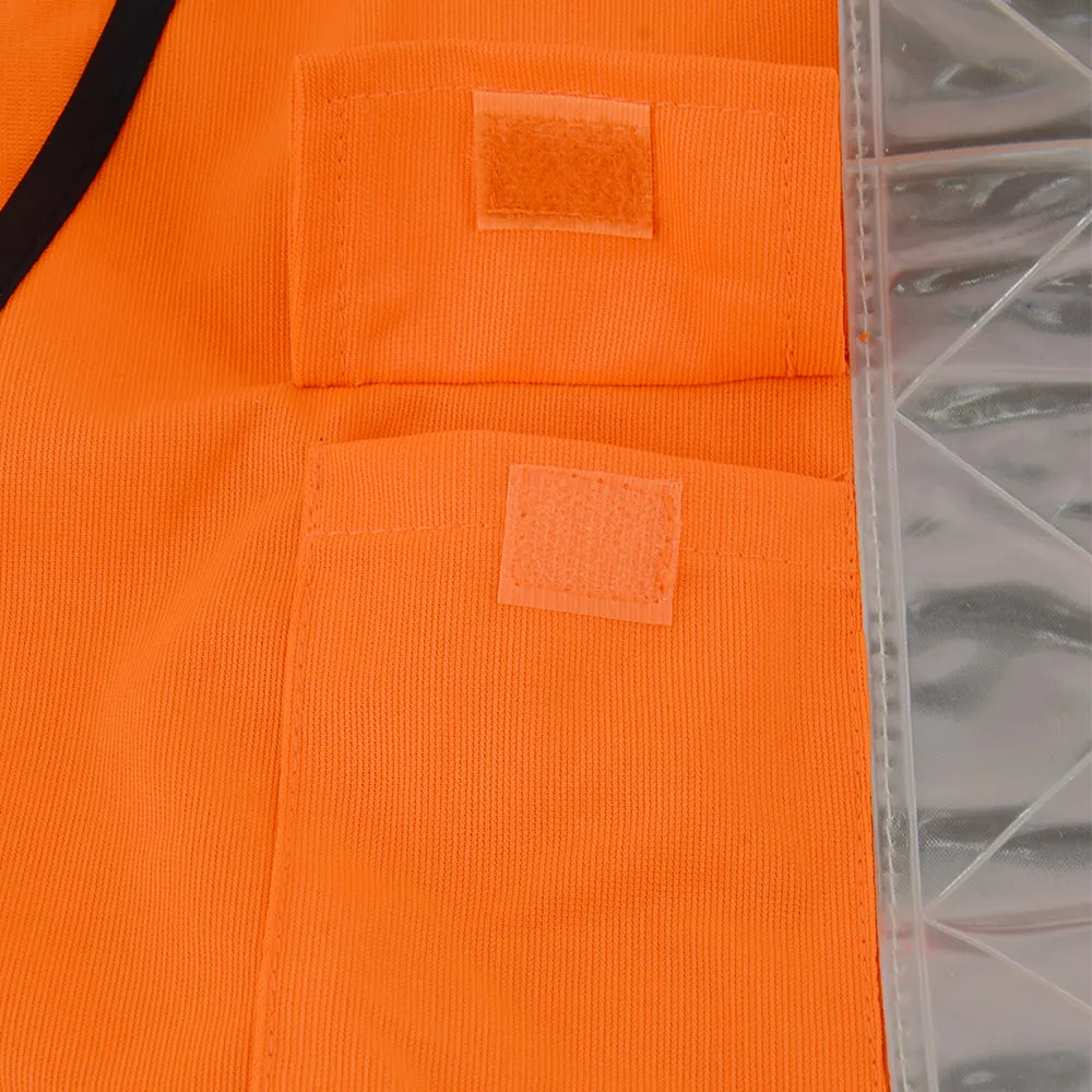 SMASYS Class 3 High Vis Vest PVC Reflective Strips Safety Vest for Men(LB-VS068)