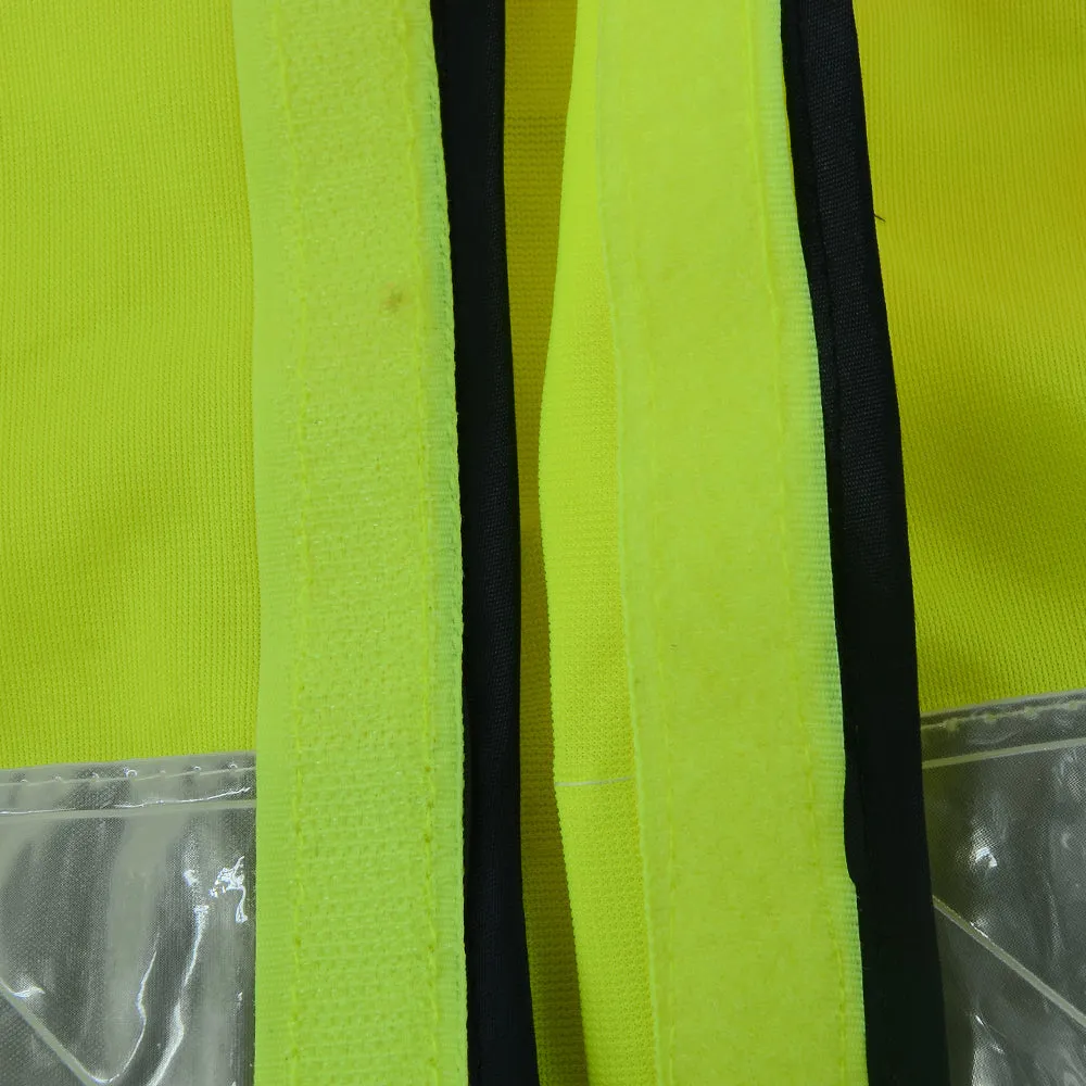 SMASYS Class 3 High Vis Vest PVC Reflective Strips Safety Vest for Men(LB-VS068)