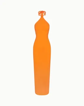 Soft Stretch Halter Maxi Dress | Sunset