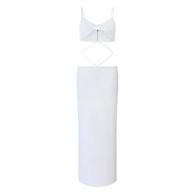 Solymar White Cutout Dress