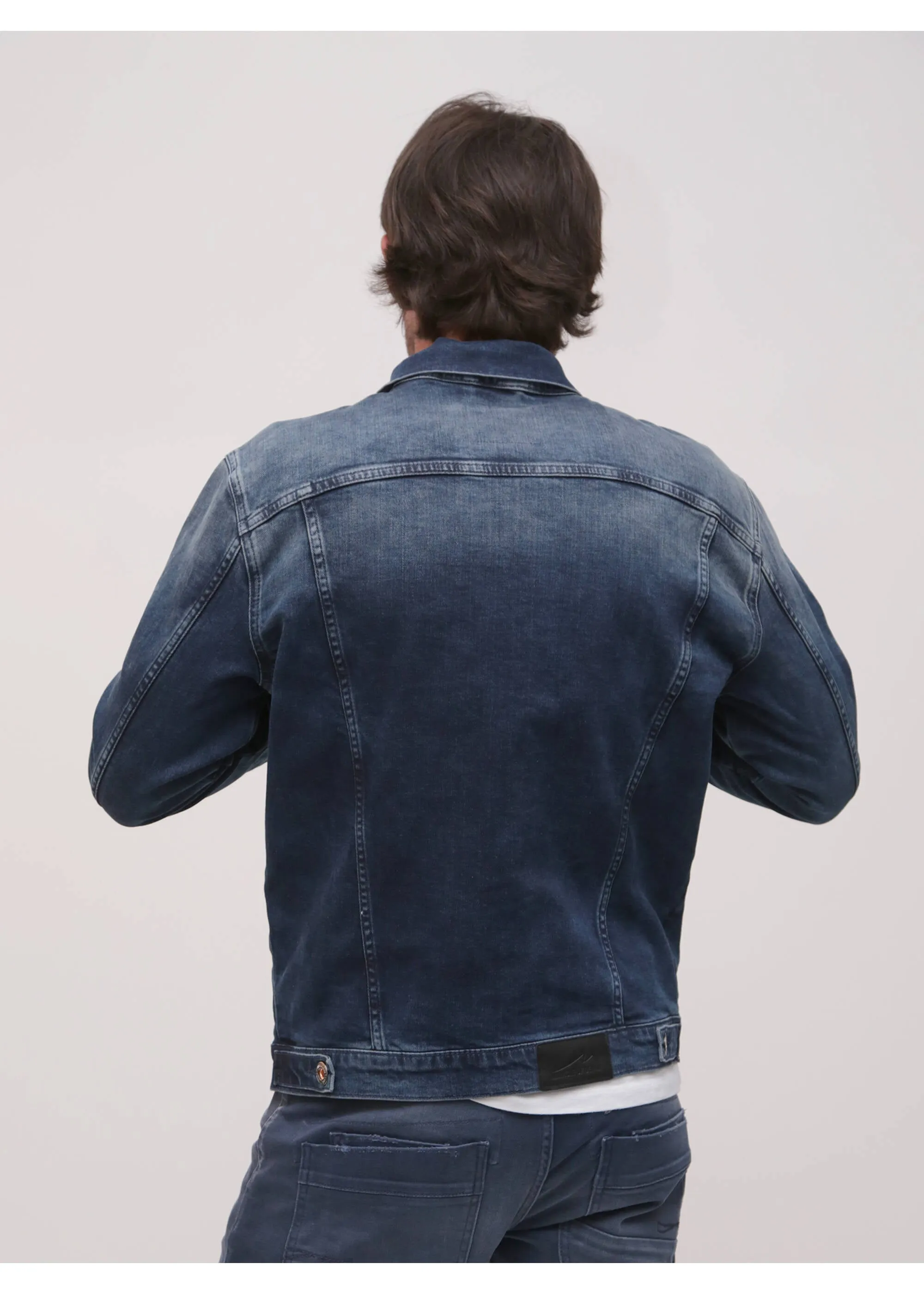 Spijkerjack voor mannen | M.O.D. James jeans jacket iwaki blue