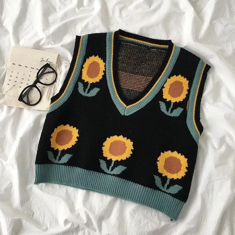 Sunflower Sweater Vest