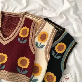 Sunflower Sweater Vest