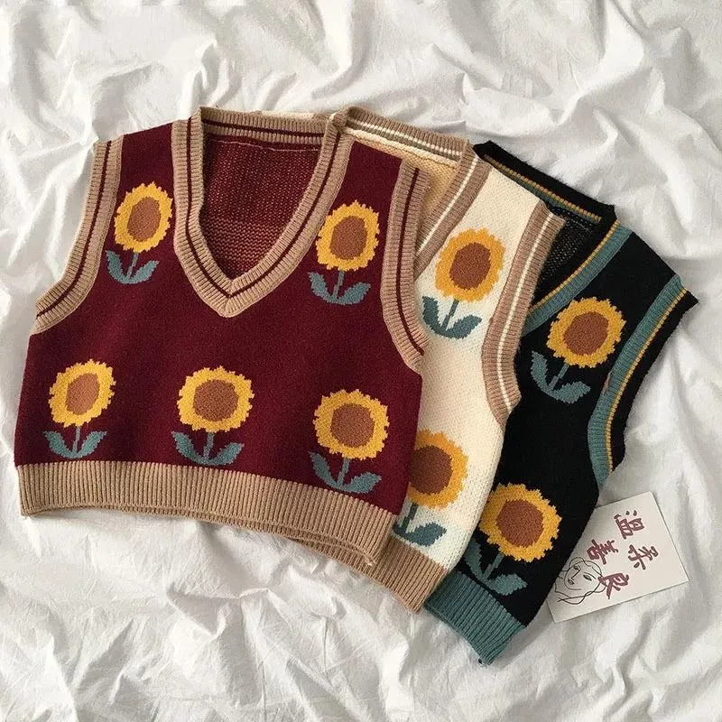 Sunflower Sweater Vest