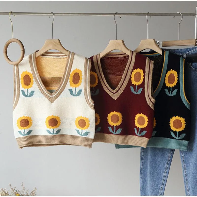 Sunflower Sweater Vest