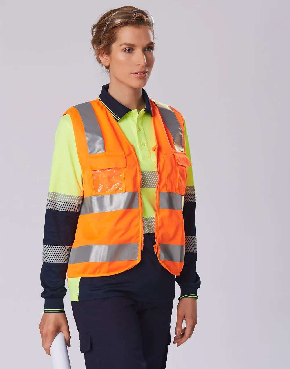 SW42 Hi-Vis Safety Vest With Id Pocket & 3m Tapes