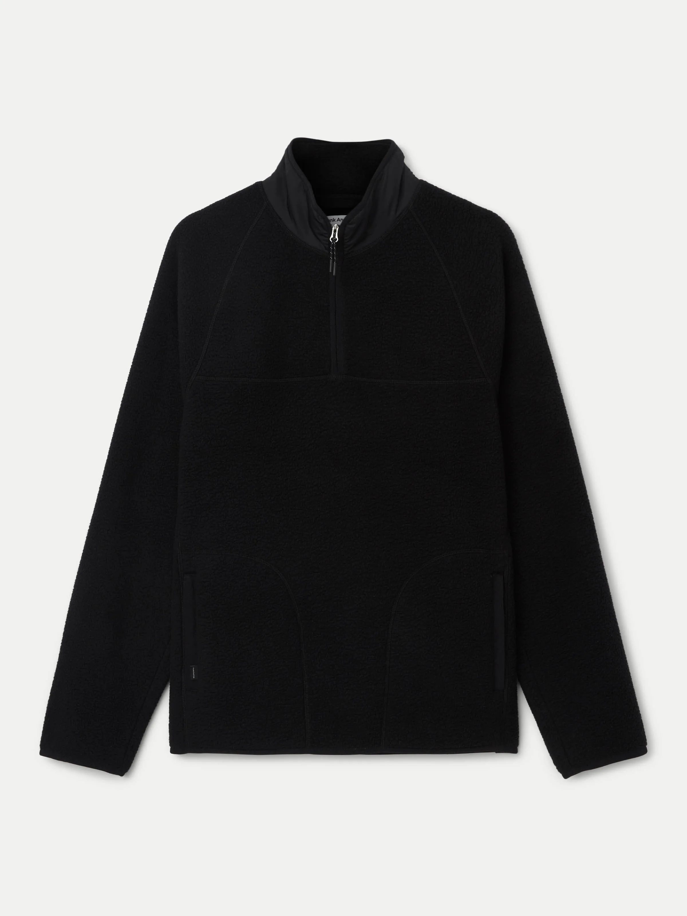 The Axis Polar Fleece Half Zip in Black