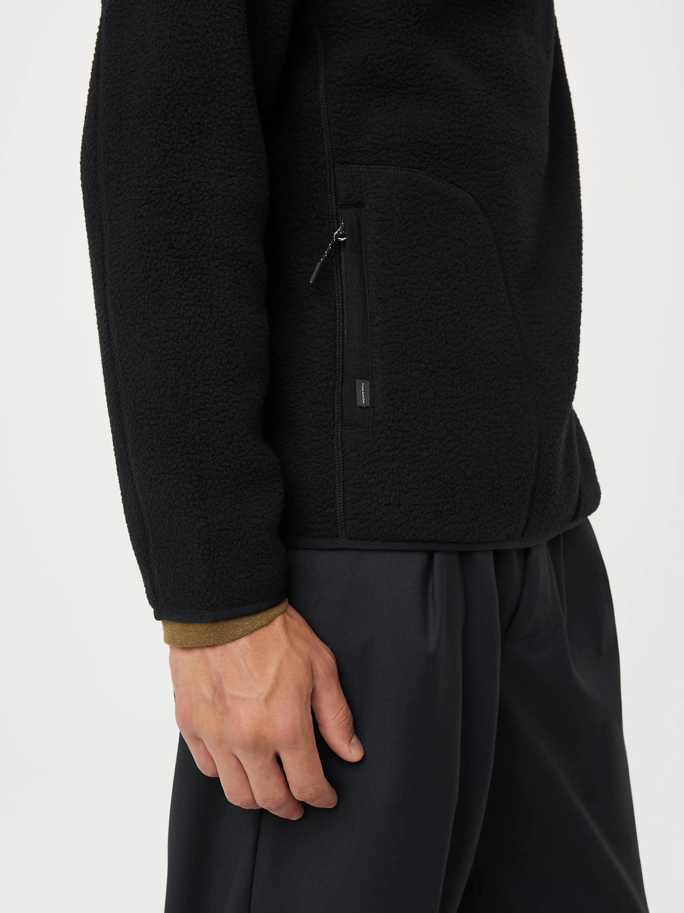 The Axis Polar Fleece Half Zip in Black