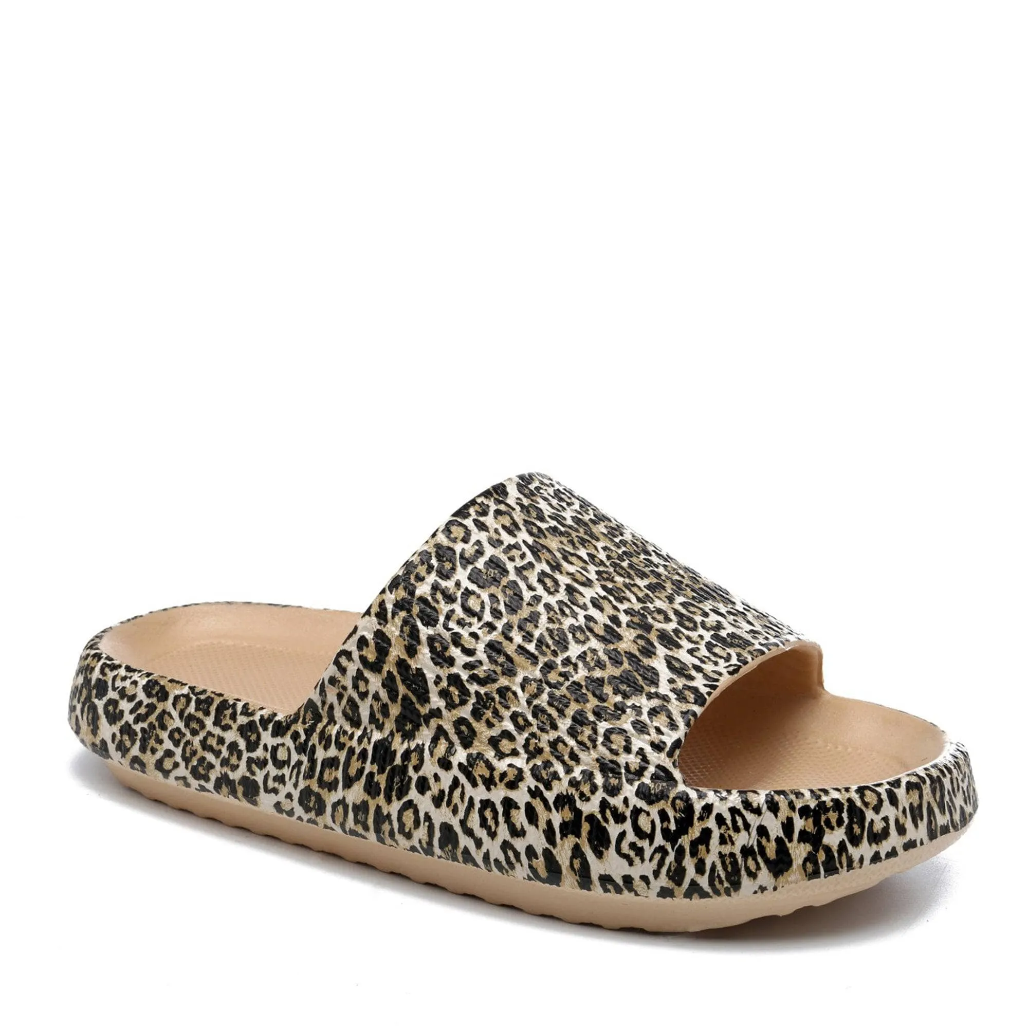 The Cloud Cushion Leopard Summer Slides