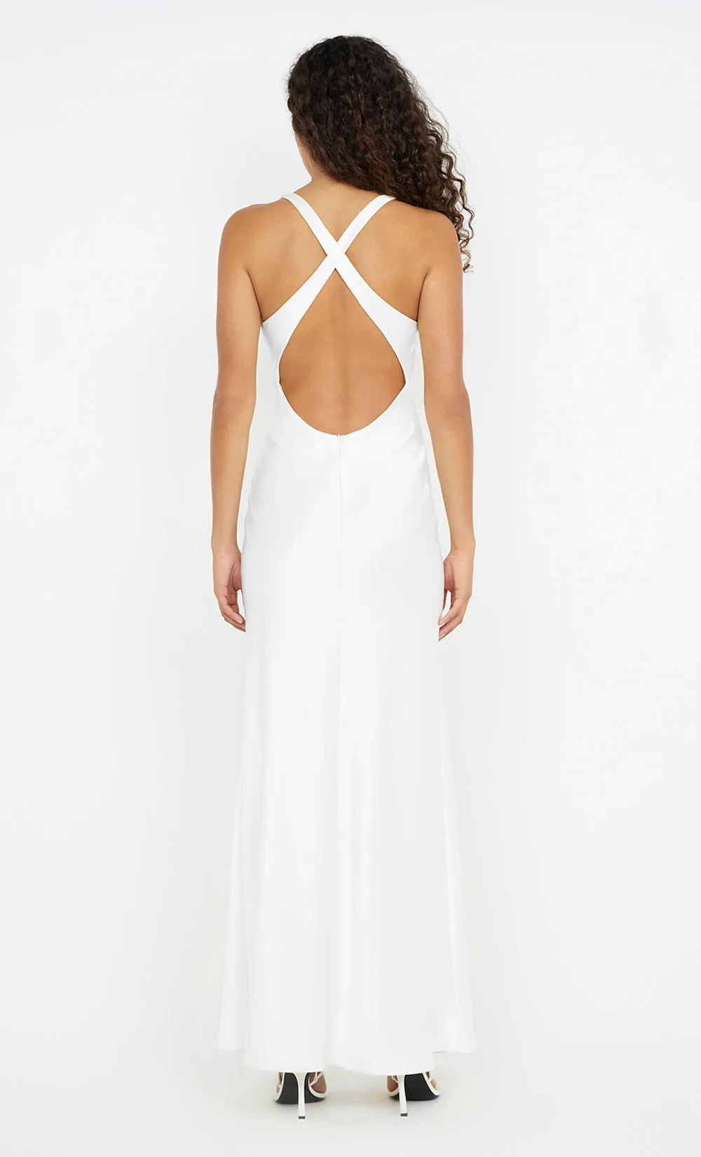 THE DREAMER V NECK DRESS - IVORY