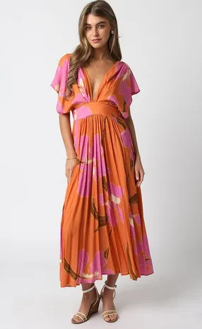 The Islands Deep V Maxi Dress