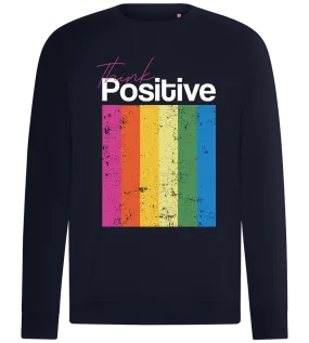 Think Positive Colorful Design - Comfort unisex sweater