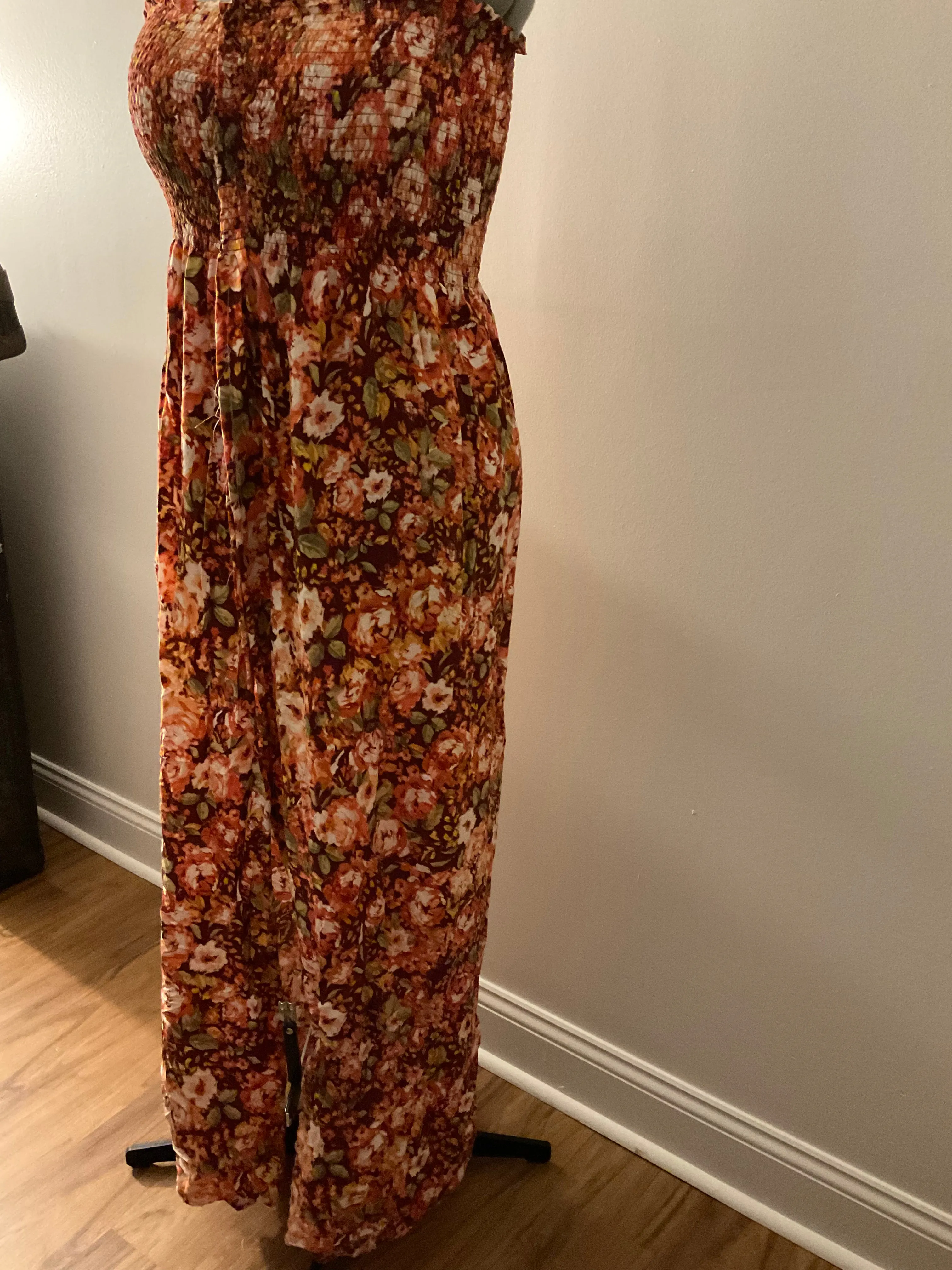 Tube top Maxi w/split front