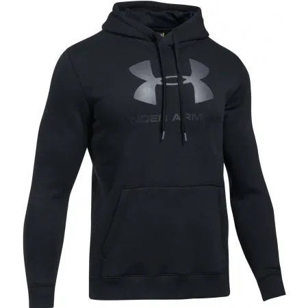 Under Armour Rival Fitted Graphic Hoodie Black Size M