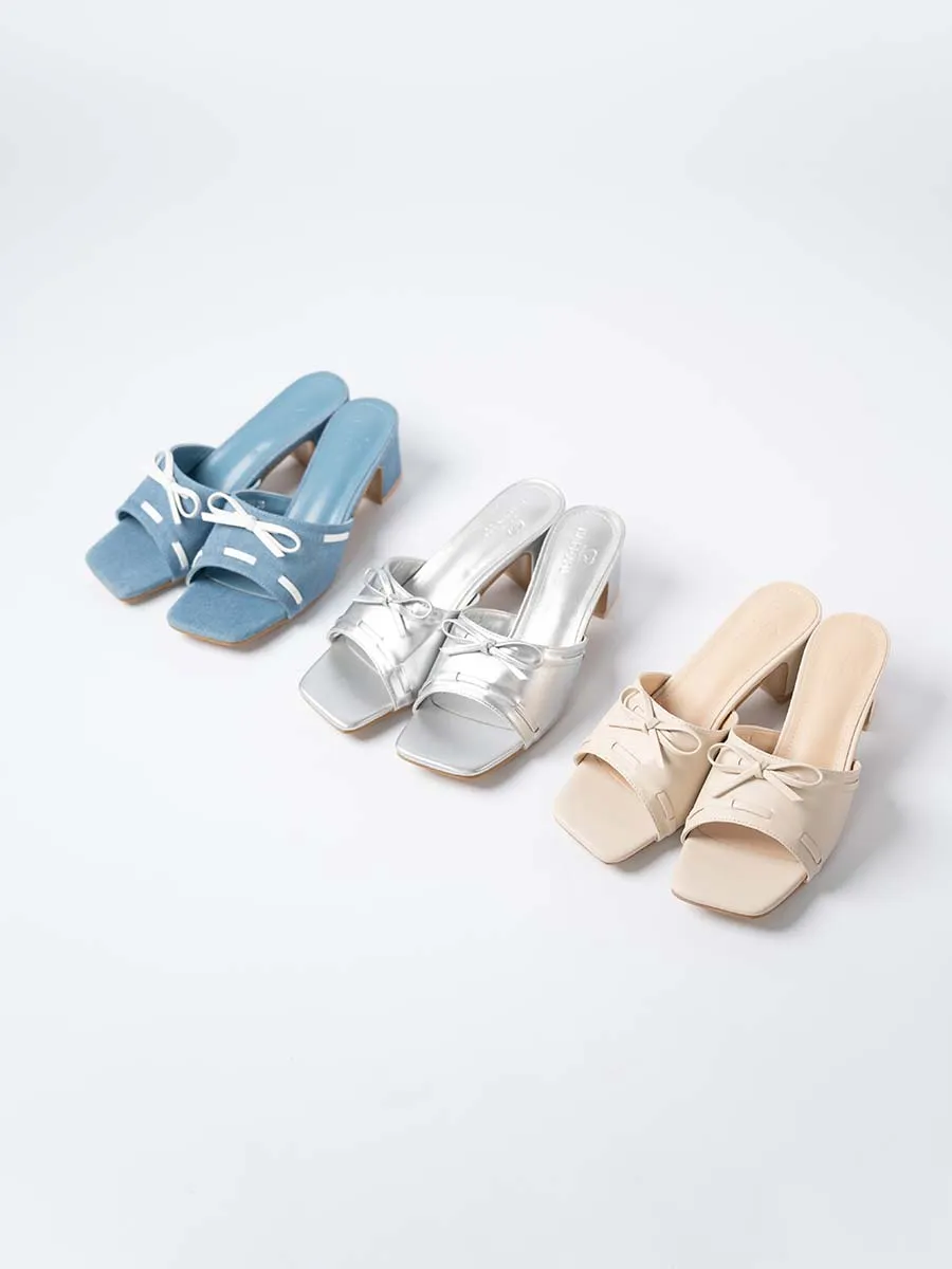 Veronica Ribbon Mules