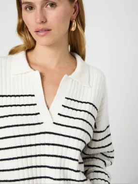 Vhari Collar Longsleeve Stripe Sweater