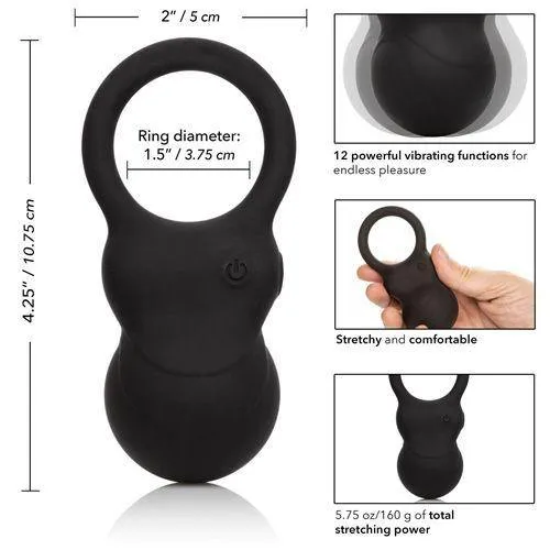 Vibrating Weighted Kettlebell Ring - Black by Colt