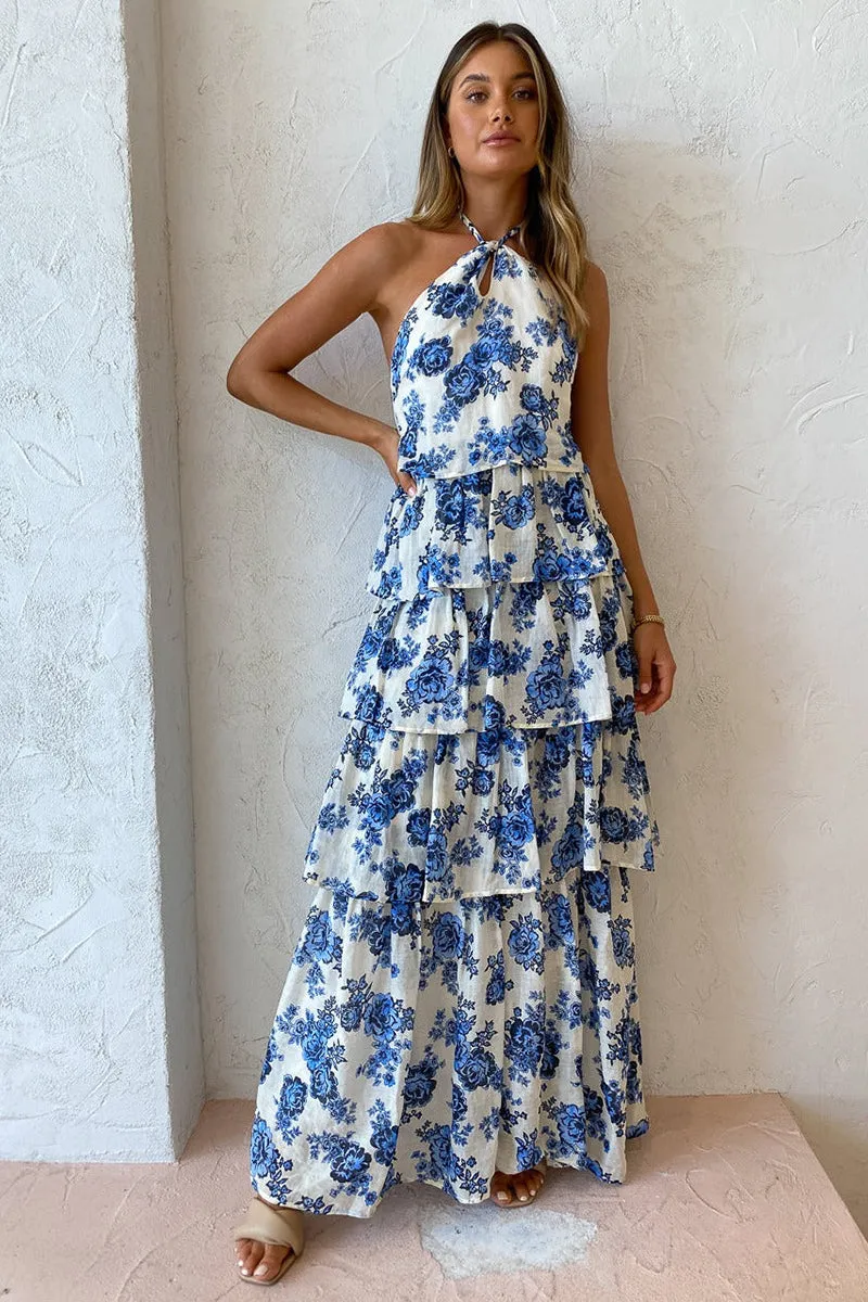 Water Lily Maxi Dress in Rosie