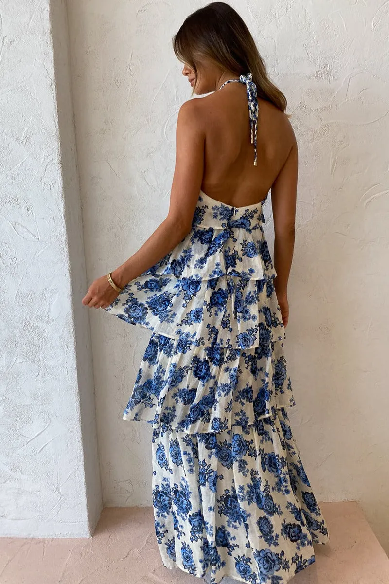 Water Lily Maxi Dress in Rosie