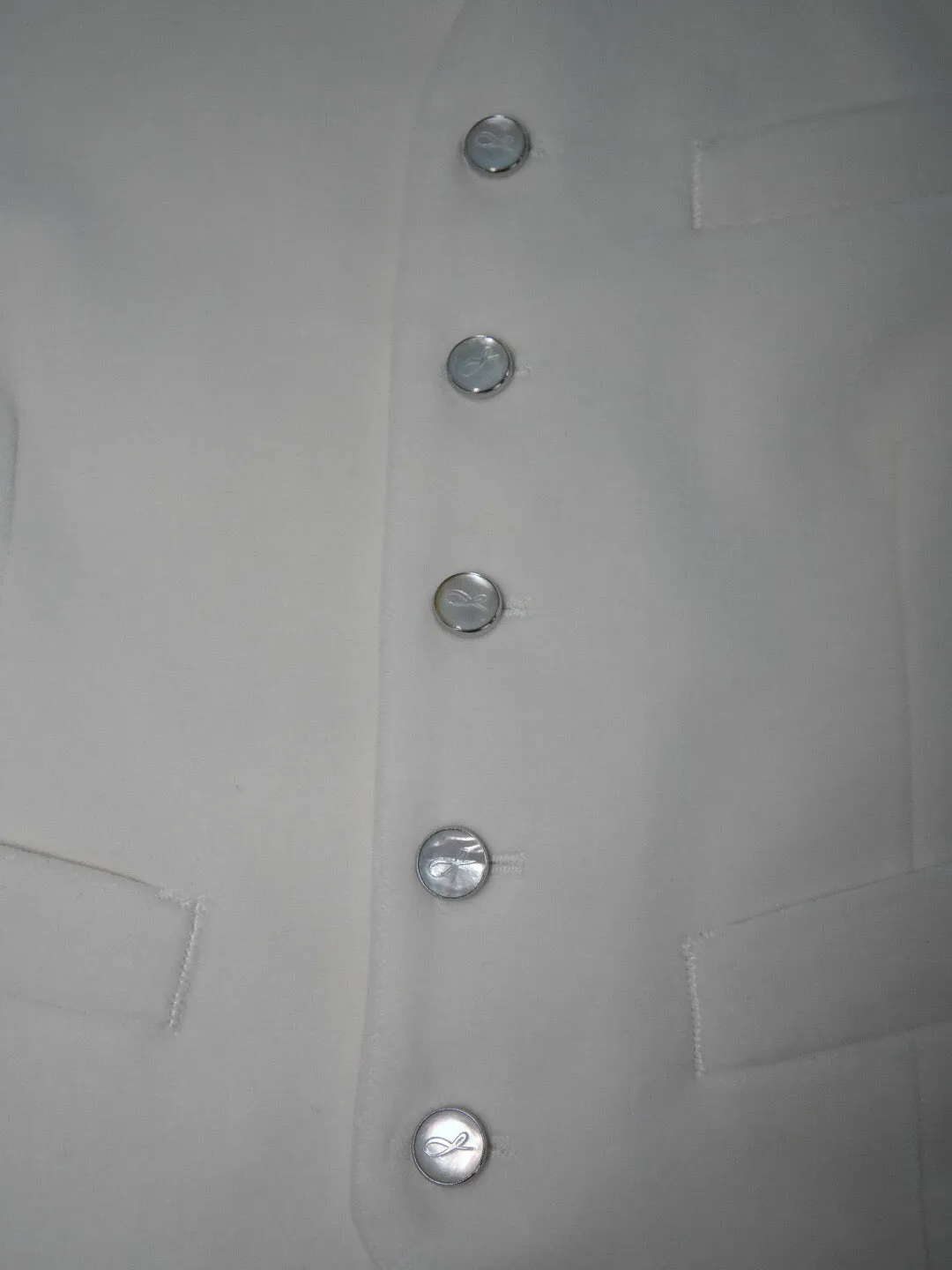 White Velvet Ciottoli Waistcoat