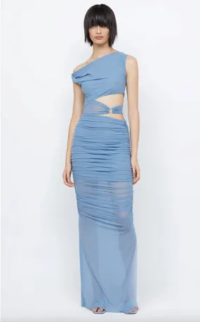 Whorl Asym Maxi Dress Meridian Blue