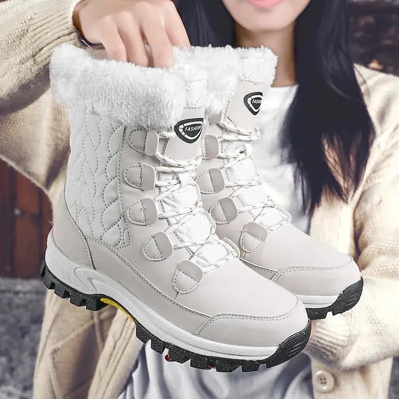 Winter Boots For Women - Botas de Invierno de Mujer Classic Snow Boots Winter Warm Shoes Handmade Platform Boots Ankle