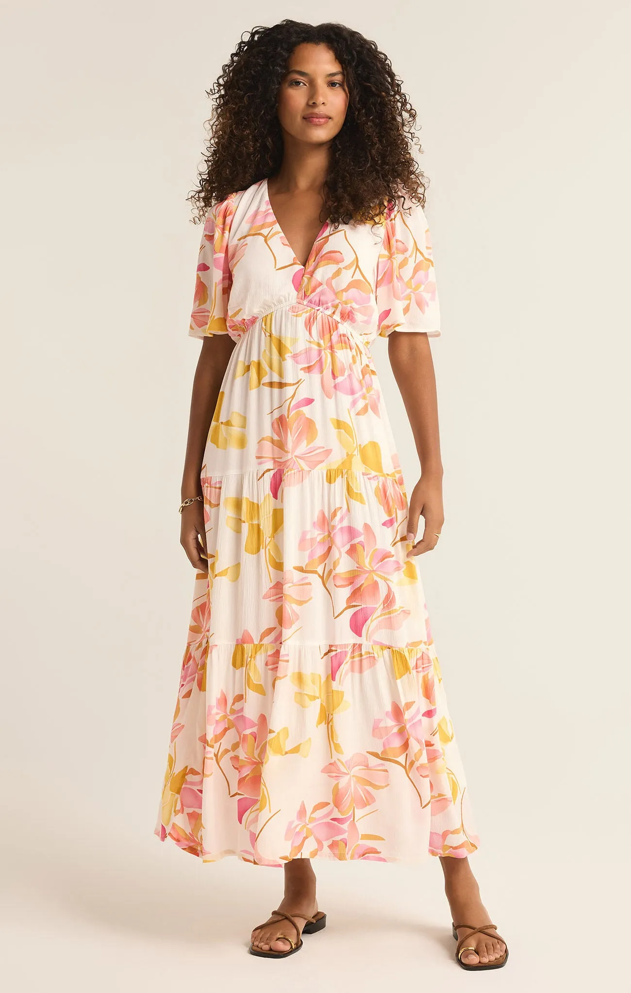 Z Supply Kat Golden Hour Floral Dress