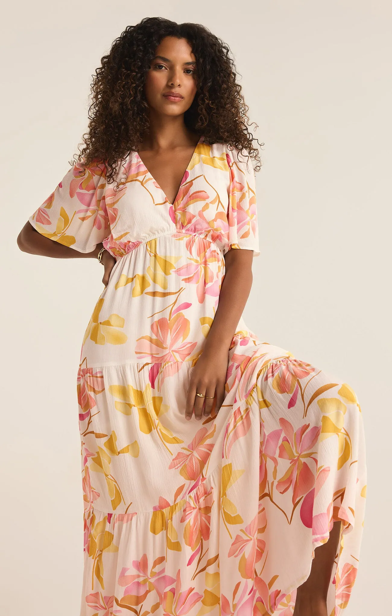 Z Supply Kat Golden Hour Floral Dress